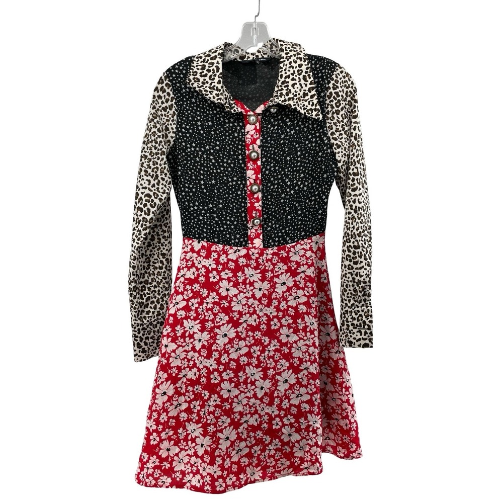 Sister Jane Women's Mini Dress Mixed Print Multicolor XS